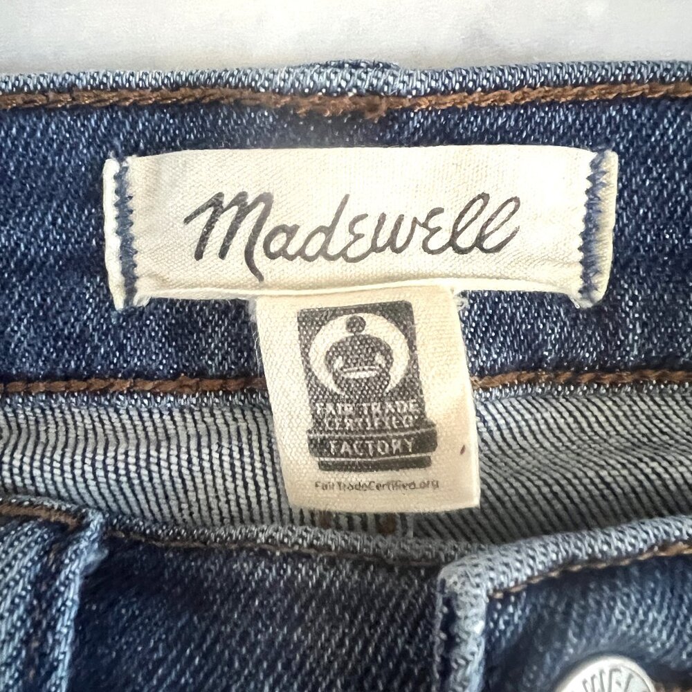 Madewell Cali Demi-Boot Jeans, Fleetwood Wash, Size 28T - Picture 8 of 10